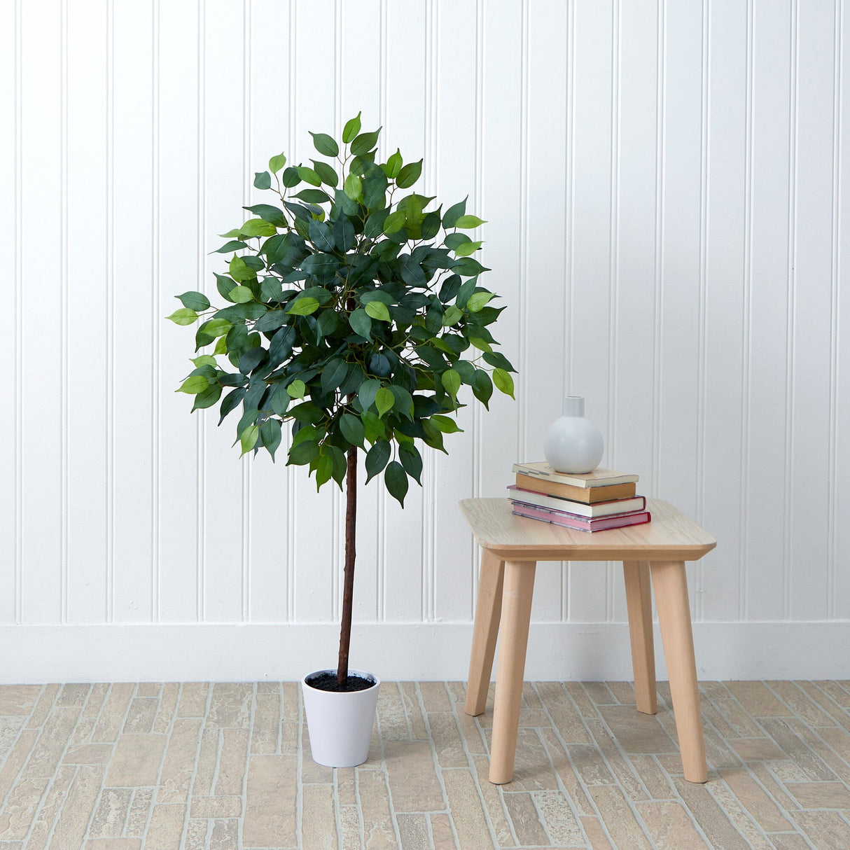 4’ Artificial Ficus Tree with Decorative Planter