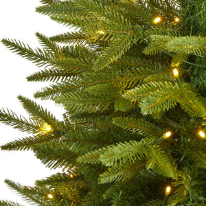 4’ Colorado Mountain Fir “Natural Look” Artificial Christmas Tree with 150 Clear LED Lights