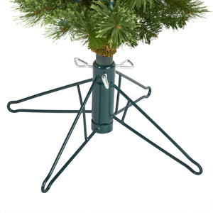 4' Green Pencil Artificial Christmas Tree with 100 Clear (Multifunction) LED Lights and 140 Bendable Branches