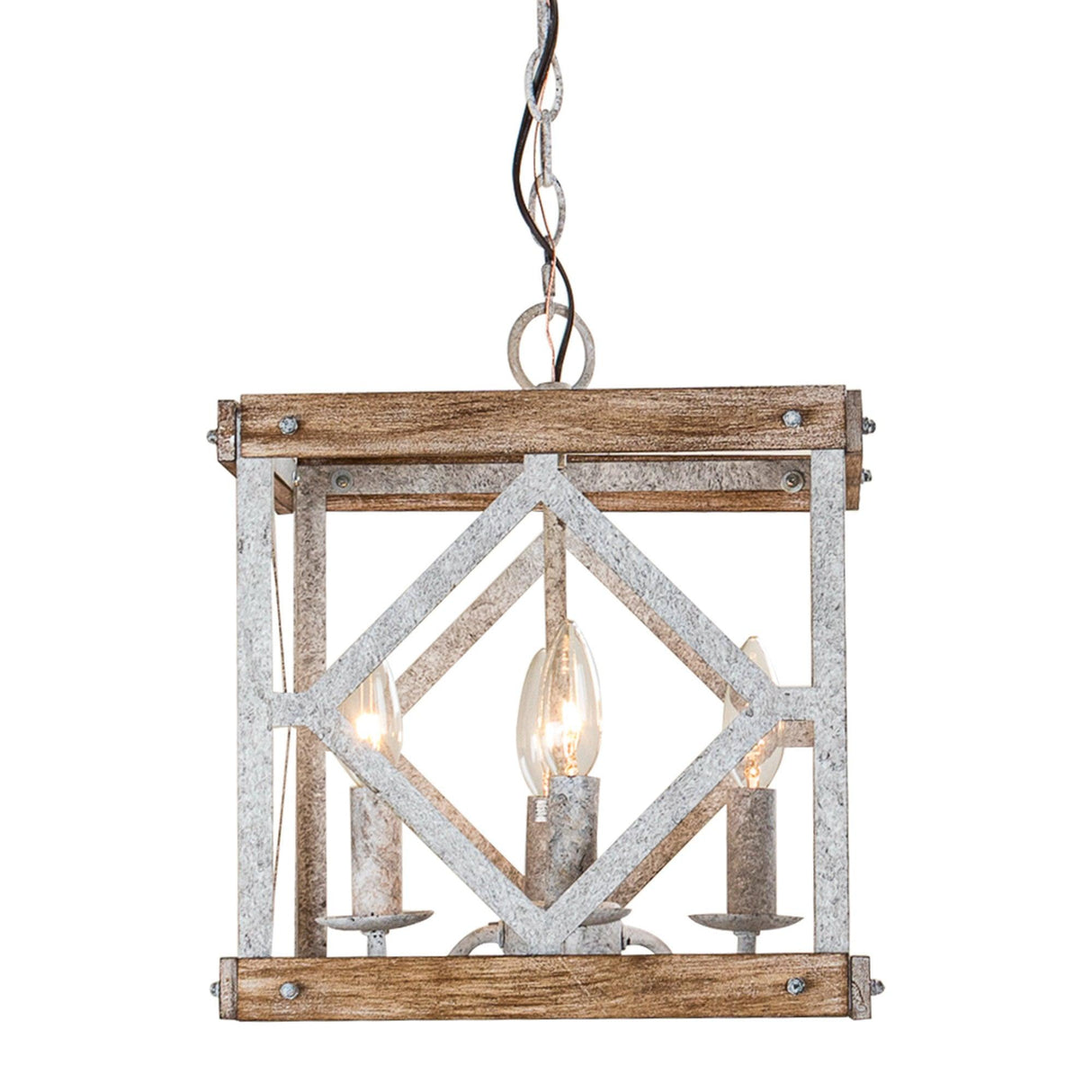 4-Light Farmhouse White Pendant Lighting