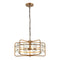 4-Light Golden or Black Modern Crystal Island Pendant Light