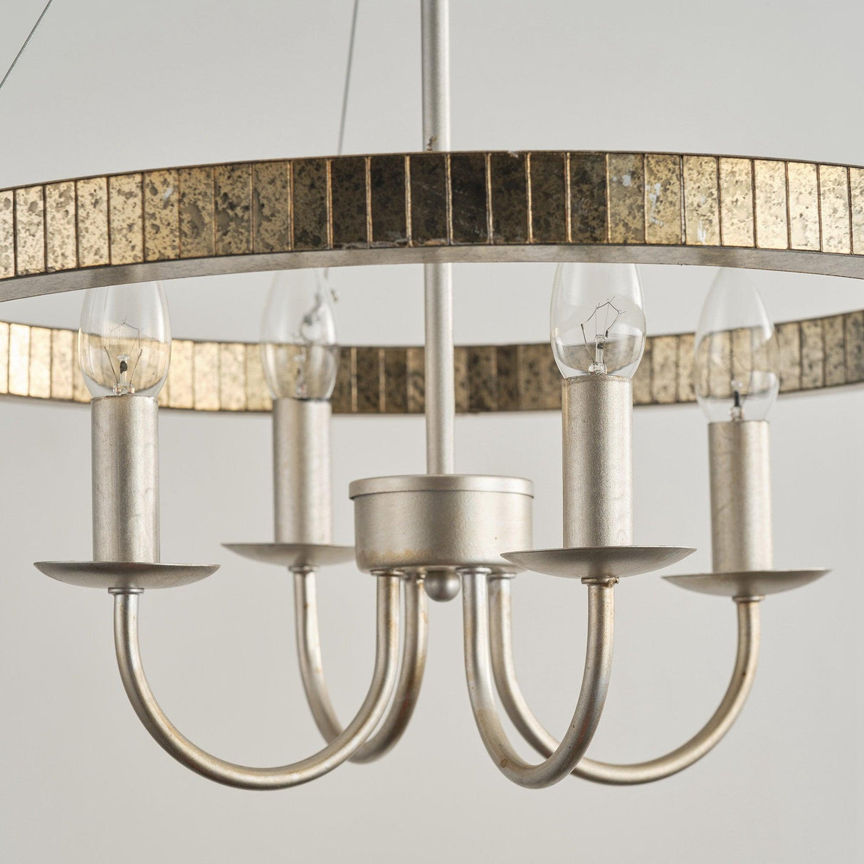 4-Light Iron Modern Island Pendant Lighting with Acrylic Lens