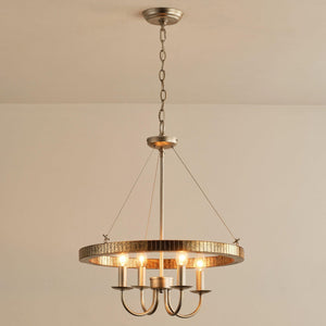 4-Light Iron Modern Island Pendant Lighting with Acrylic Lens