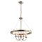 4-Light Iron Modern Pendant Lighting with Acrylic Lens