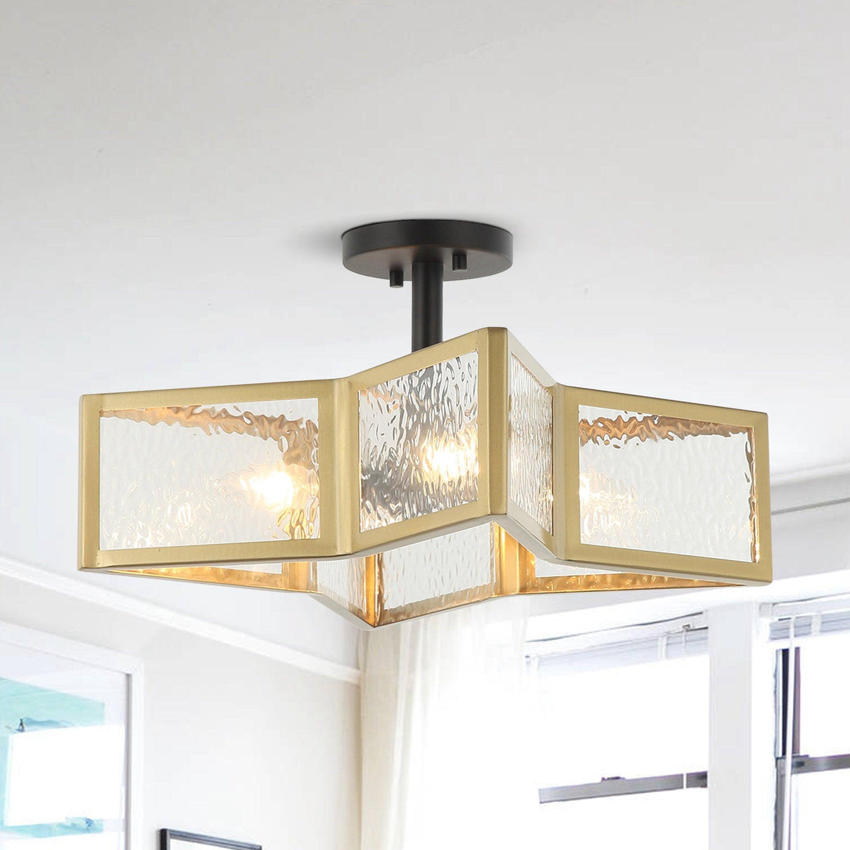 4-Light Modern Golden Pendant Lighting