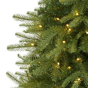 4’ Vancouver Fir “Natural Look” Artificial Christmas Tree with 250 Clear LED Lights and 814 Bendable Branches