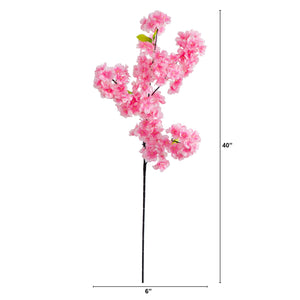 40" Artificial Cherry Blossom Flower - Set of 3