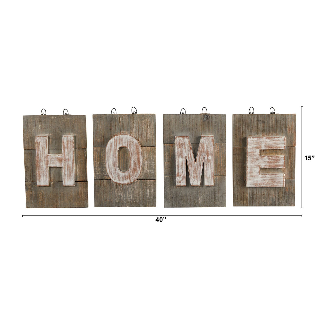 40” Rustic Farmhouse “HOME” Wall Art Decor