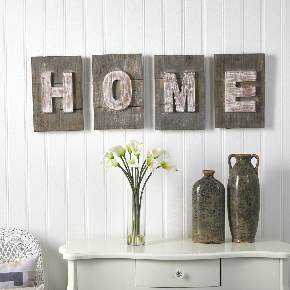 40” Rustic Farmhouse “HOME” Wall Art Decor