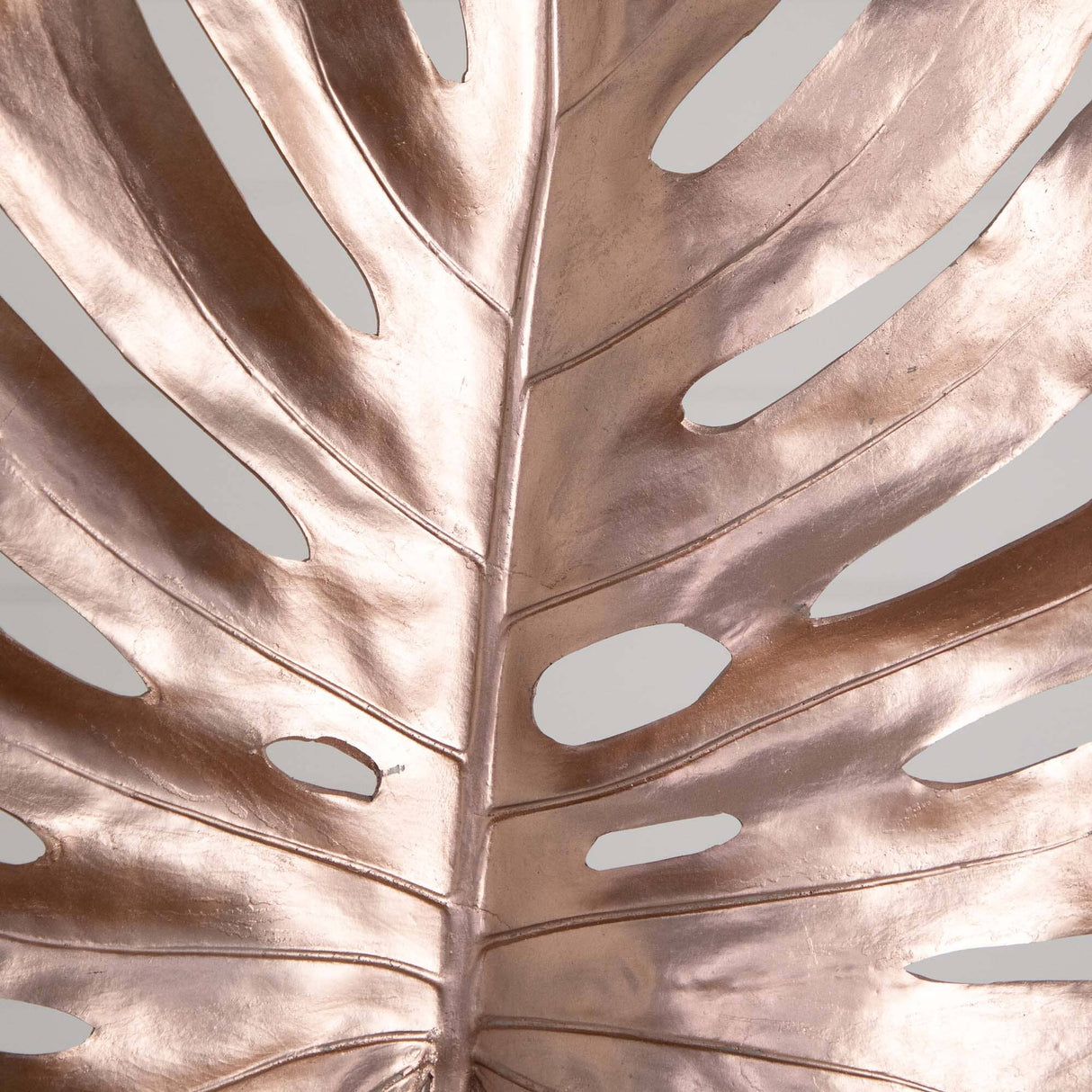 41" Artificial Rose Gold Monstera Stems - Set of 3