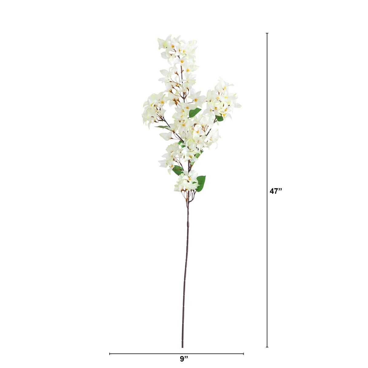 47" Artificial Bougainvillea Flower Stems - Set of 3