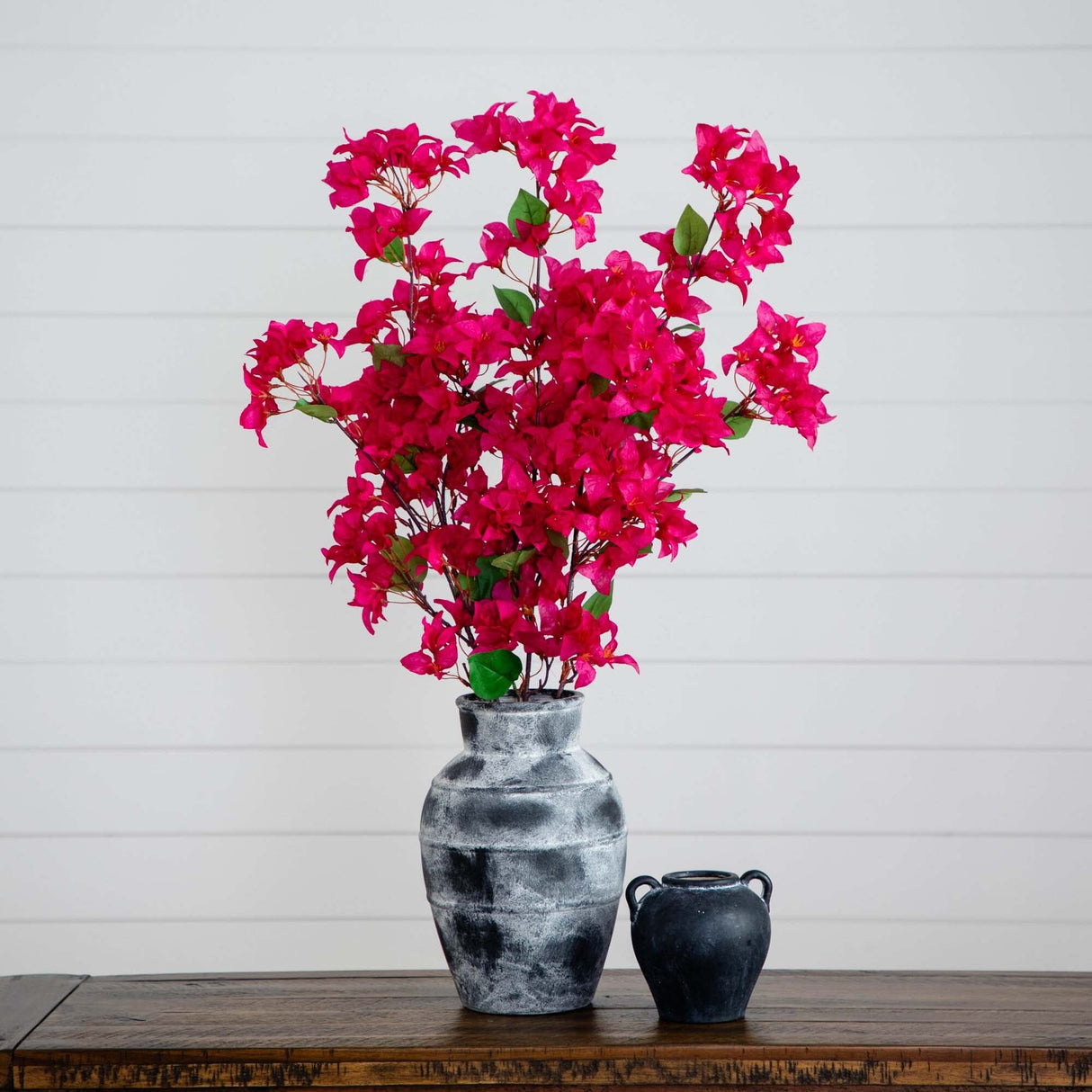 47" Artificial Bougainvillea Flower Stems - Set of 3