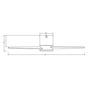 48" Kielah Farmhouse Flush Mount Reversible Ceiling Fan with Lighting and Remote Control
