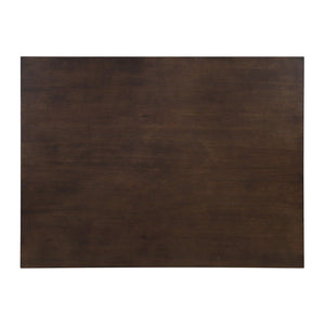 48"W Solid Rubberwood 5-Piece Dining Table Set with Diamond Chair Back