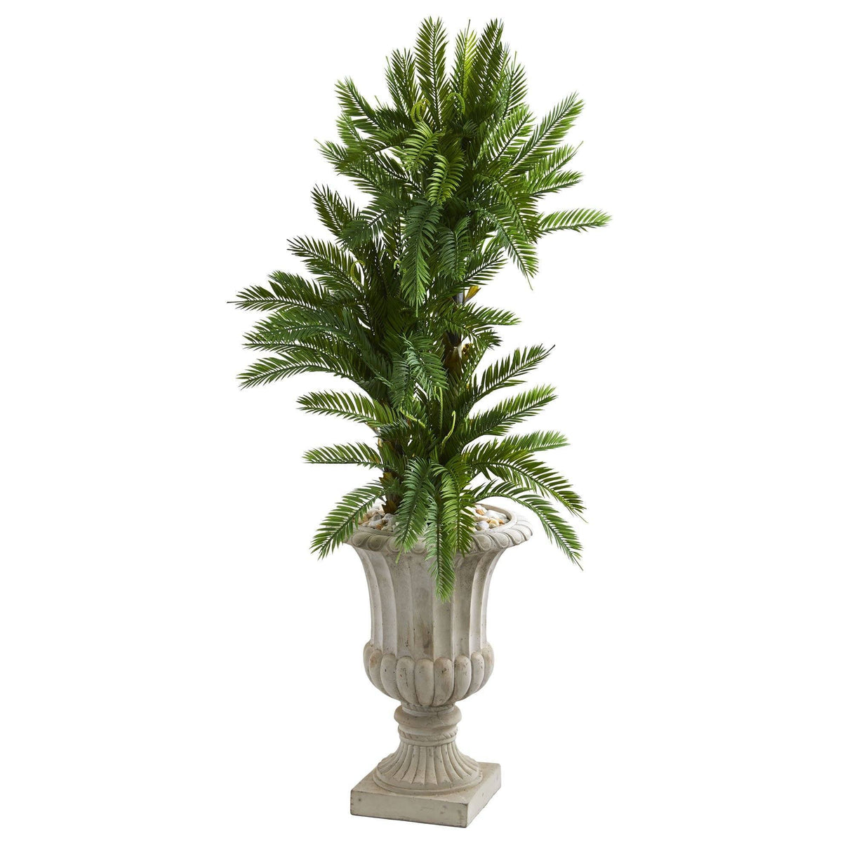 4.5’ Triple Cycas Artificial Plant in Urn