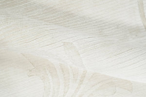 4x6 Hand Woven and Carved Silver and Ivory Floral Art Silk Rug | KNT5