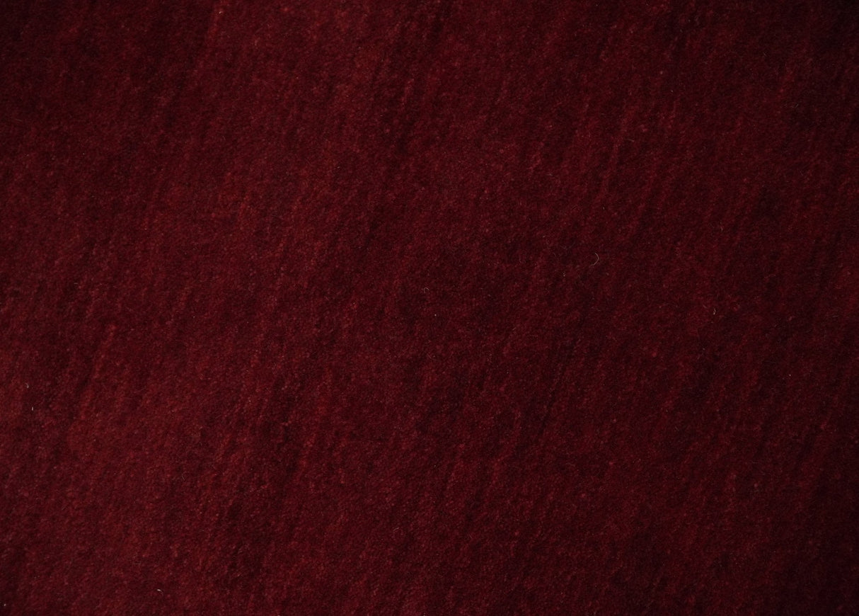 4x6 Solid Red Wool Hand Woven Southwestern Gabbeh Rug | LOR25