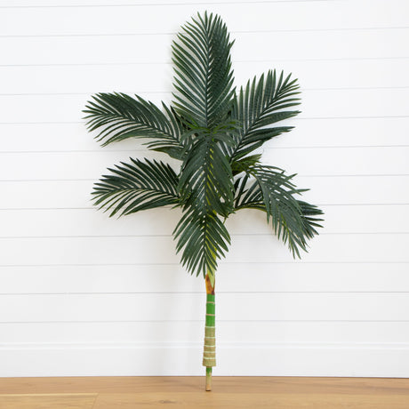 5’ Artificial Golden Cane Palm Tree Without Pot