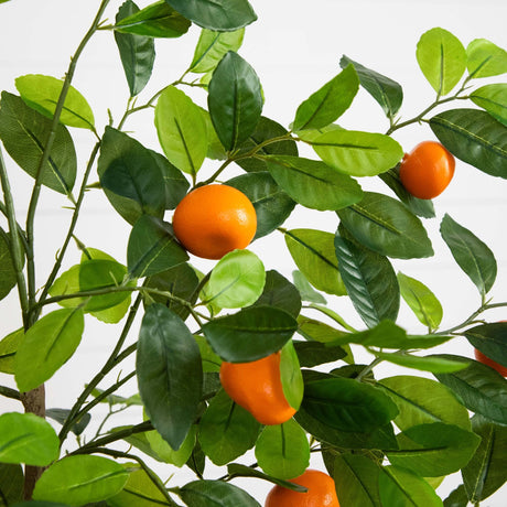 5’ Artificial Tangerine Tree