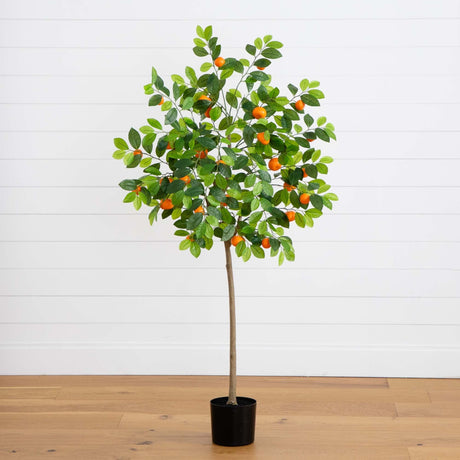 5’ Artificial Tangerine Tree