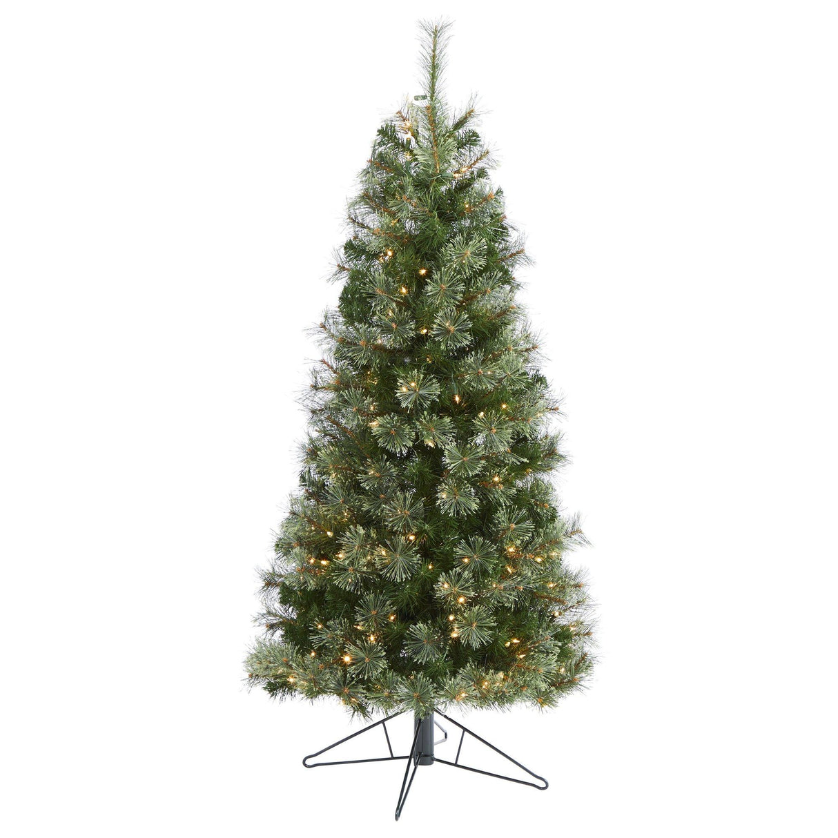 5' Cashmere Slim Artificial Christmas Tree with 250 Warm White Lights and 408 Bendable Branches