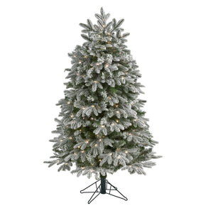 5' Flocked Colorado Mountain Fir Artificial Christmas Tree