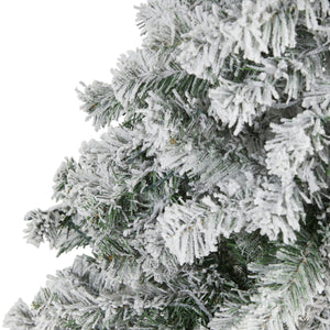 5' Flocked Rock Springs Spruce Artificial Christmas Tree