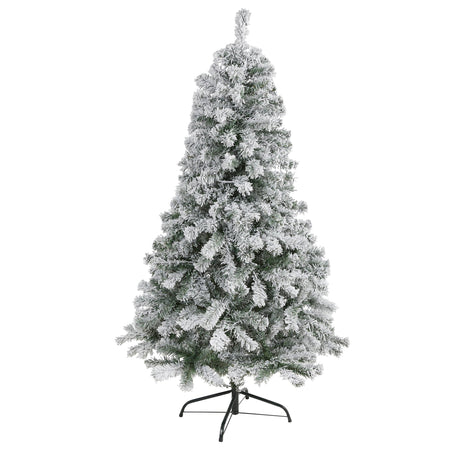 5' Flocked Rock Springs Spruce Artificial Christmas Tree