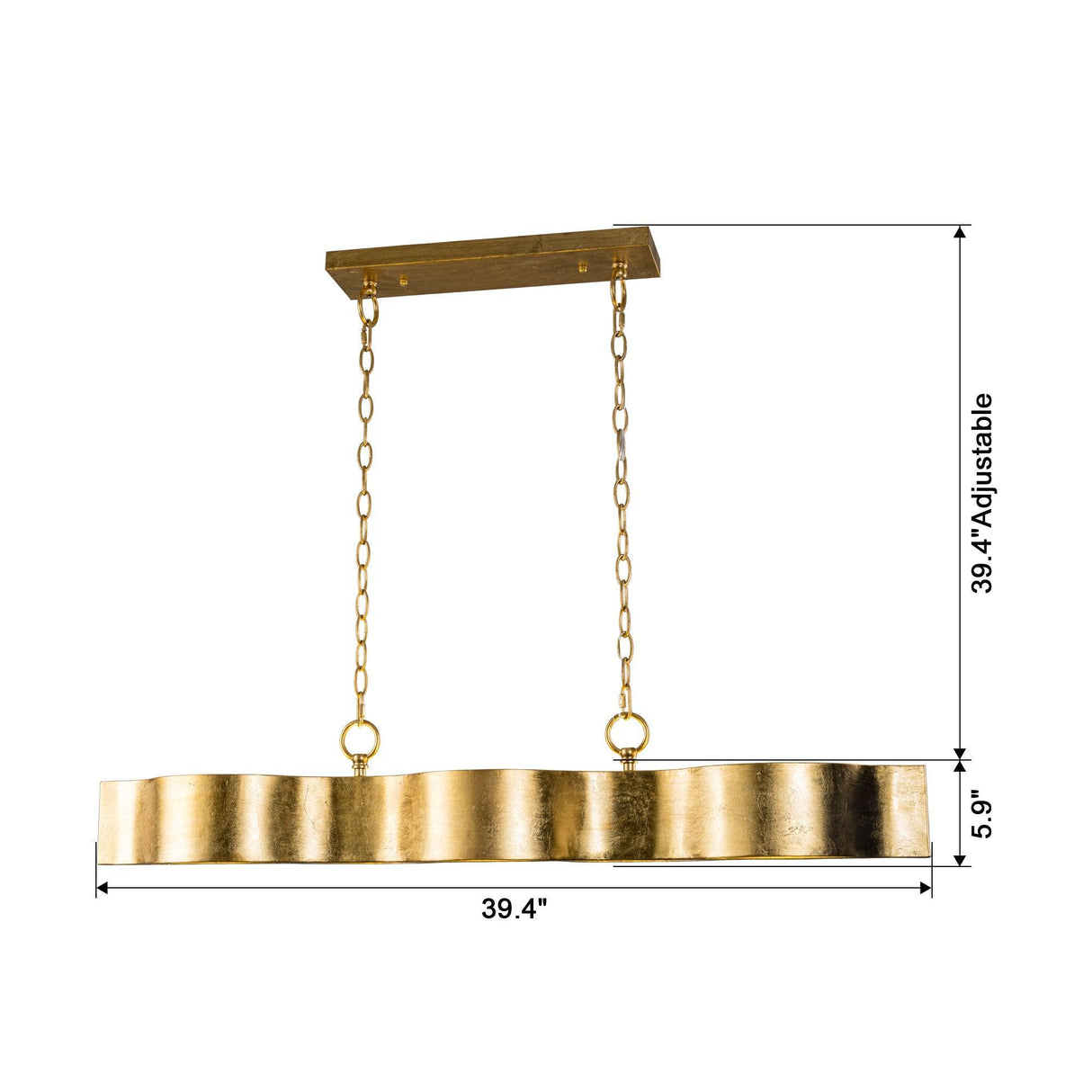 5-Light Golden Modern Dry Rated Pendant Lighitng