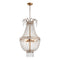 5-Light Modern Pendant Light with Crystal Strands