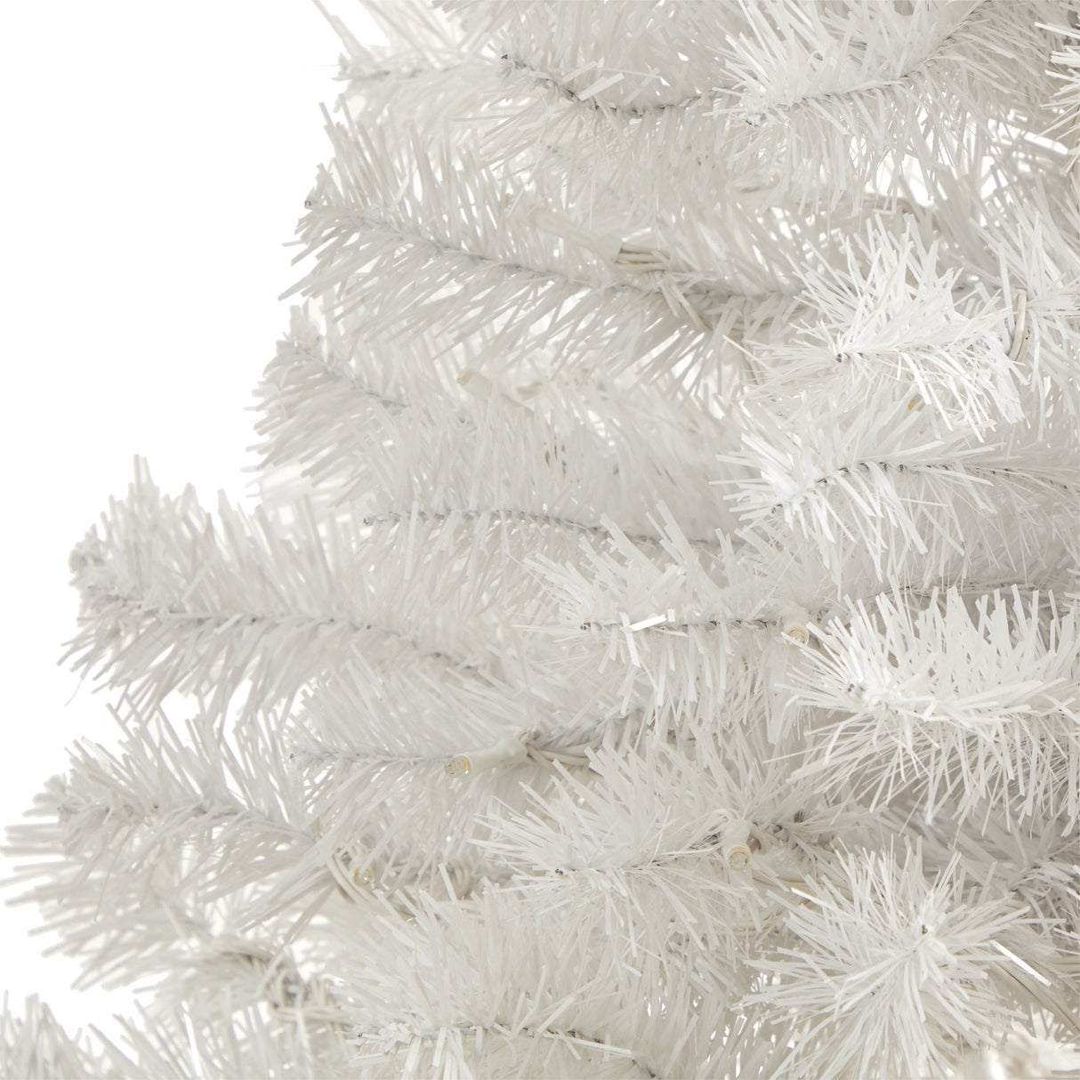 5' White Artificial Christmas Tree with 350 Bendable Branches