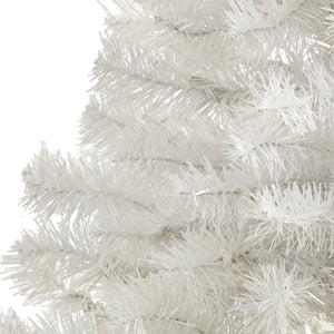 5' White Artificial Christmas Tree with 350 Bendable Branches