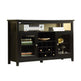 51" Wide Wood Cupboard Buffet Storage Cabinet with Wine Rack for 12-Bottles