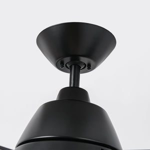 52" 4 Speed Wall Control Ceiling Fan with LED Lighting