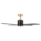52" Ashby Industrial Satin Nickel DC Motor Ceiling Fan with LED Lighting and Remote Control
