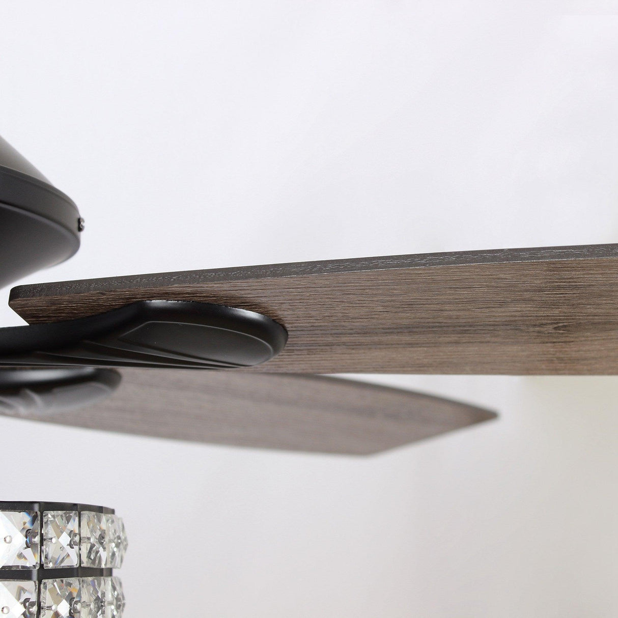 52" Howell Modern Downrod Mount Reversible Crystal Ceiling Fan with Lighting and Remote Control