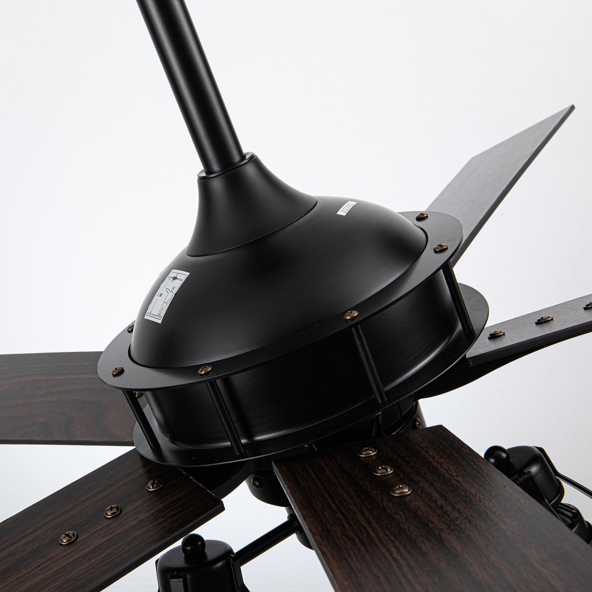 52" Kashmir Traditional Downrod Mount Reversible Ceiling Fan with Lighting and Remote Control