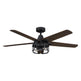 52" Kolkata Industrial Downrod Mount Reversible Ceiling Fan with Lighting and Remote Control