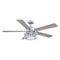 52" Lucknow Industrial Black Reversible Ceiling Fan with Lighting and Remote Control