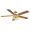 52" Prayag Industrial Downrod Mount Reversible Ceiling Fan with Lighting and Remote Control