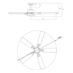 52" Tata Nagar Industrial Brush Nickel Downrod Mount Reversible Ceiling Fan with Lighting and Remote Control
