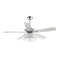 52" Tibuh Modern Downrod Mount Reversible Crystal Ceiling Fan with Lighting and Remote Control