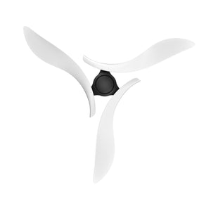 54" DC Motor 6 Speed Black Ceiling Fan