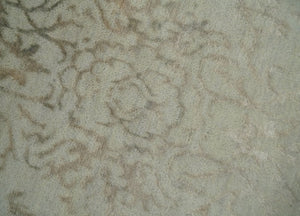5x7 Fine Hand Knotted Beige and Brown Traditional Vintage Persian Style Antique Wool and Silk Rug | AGR50
