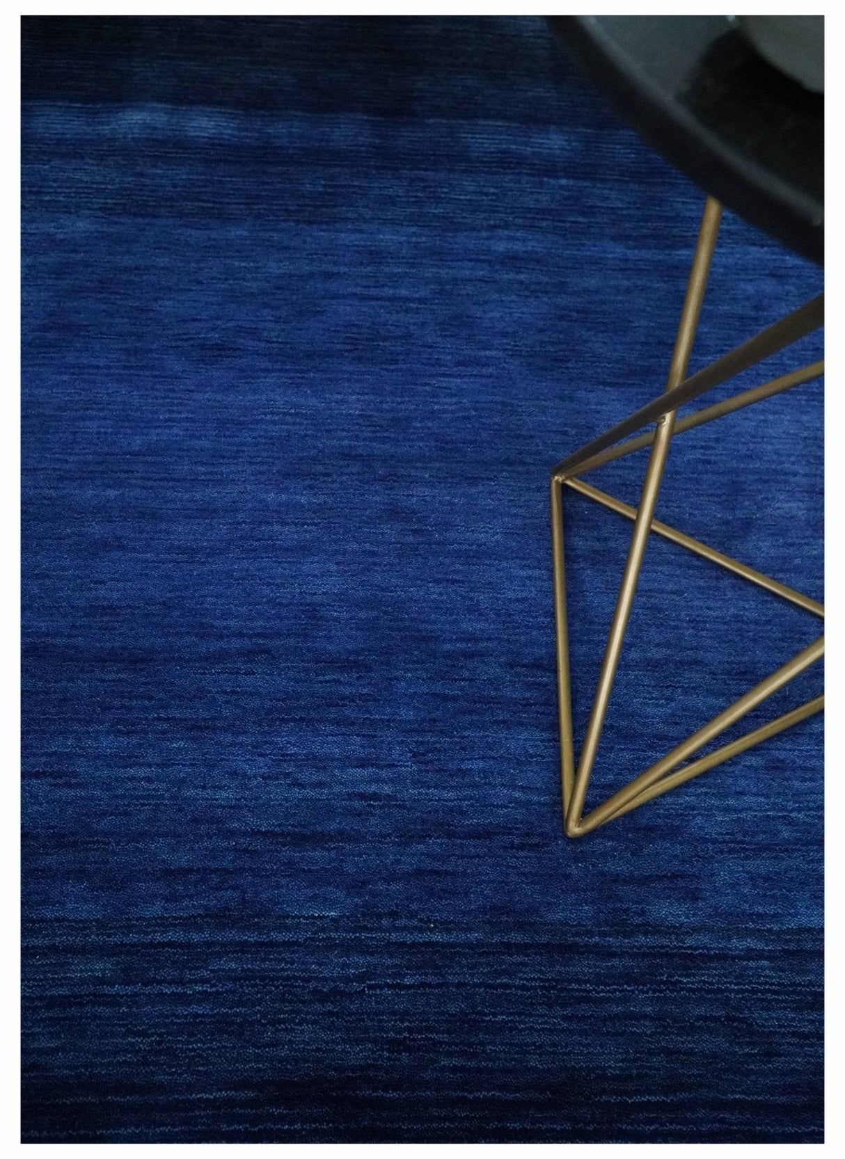 5x7 Ombre Premium look Blue Wool Hand Woven Southwestern Gabbeh Rug