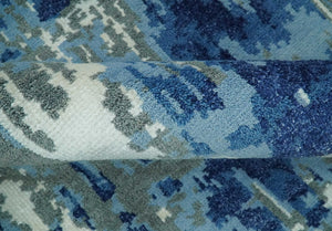 5x8 Modern Abstract Hand Knotted Wool Area Rug
