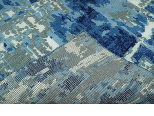 5x8 Modern Abstract Hand Knotted Wool Area Rug