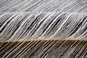 5x8 Modern Gray and Silver Area Rug | Handmade with Wool & Viscose | TRD1007058