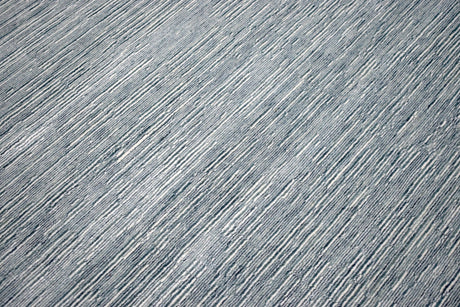 5x8 Solid blue and Silver Area Rug | Handmade with Wool & Viscose | TRD1006858