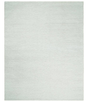 5x8 and 8x10 Braided Wool Solid White Felted Chunky Hand Woven Soft Plush Area Rug | DOV6